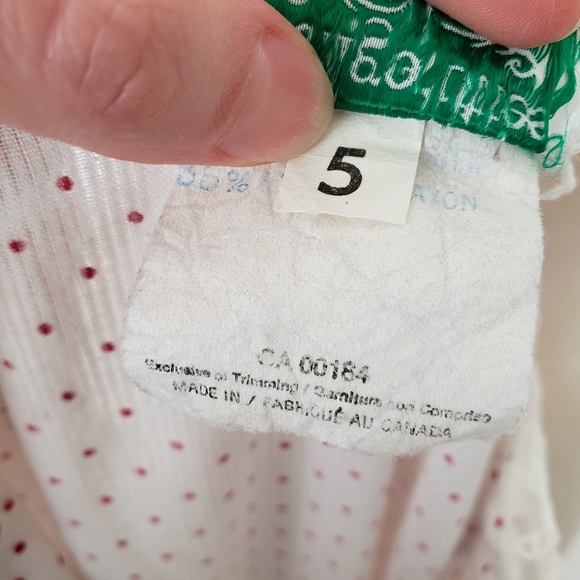 Vintage 1950s Dress - White & Red Polka Dots - Picture 4 of 8